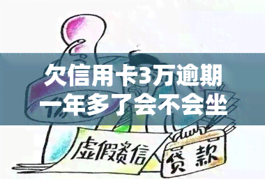 欠信用卡3万逾期一年多了会不会坐牢，欠信用卡3万逾期一年多是否会坐牢？