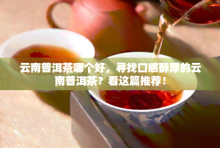 云南普洱茶哪个好，寻找口感醇厚的云南普洱茶？看这篇推荐！