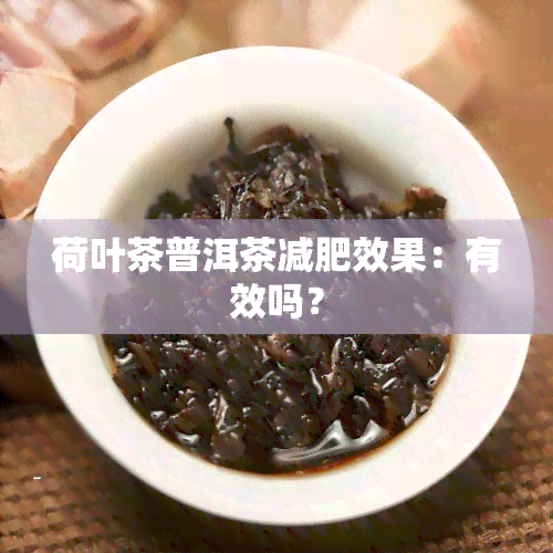 荷叶茶普洱茶减肥效果：有效吗？