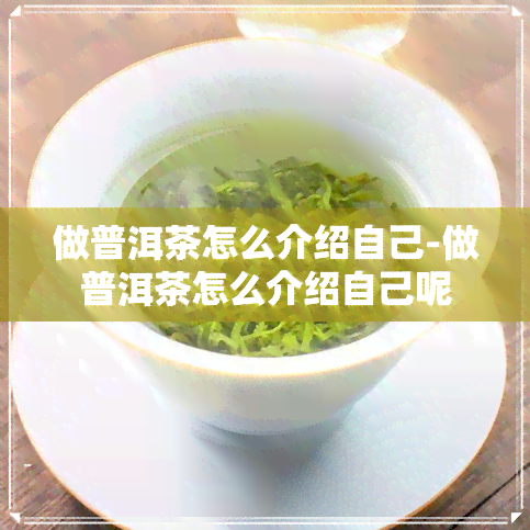 做普洱茶怎么介绍自己-做普洱茶怎么介绍自己呢