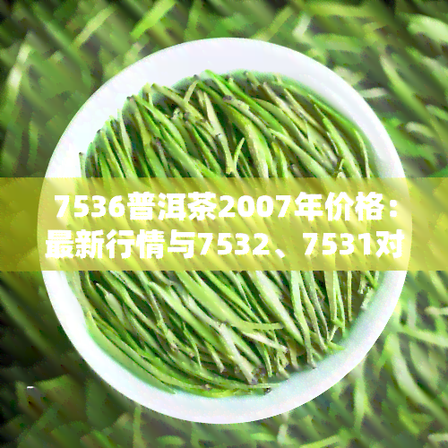 7536普洱茶2007年价格：最新行情与7532、7531对比分析