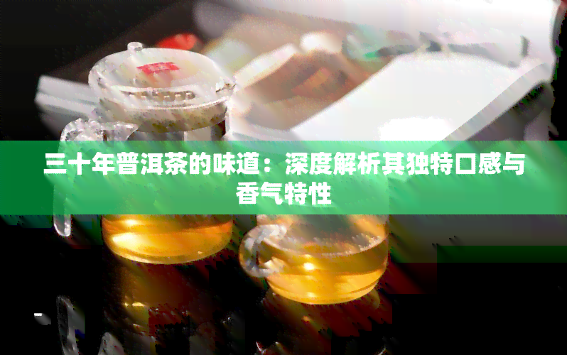 三十年普洱茶的味道：深度解析其独特口感与香气特性