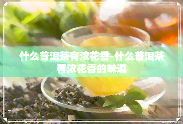 什么普洱茶有浓花香-什么普洱茶有浓花香的味道