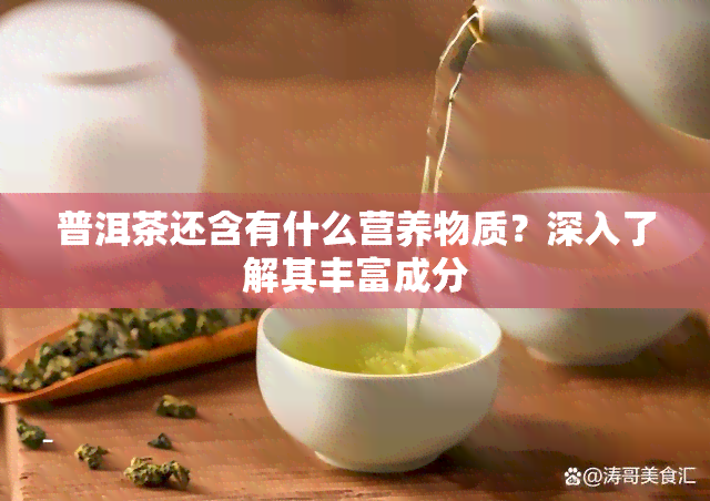 普洱茶还含有什么营养物质？深入了解其丰富成分