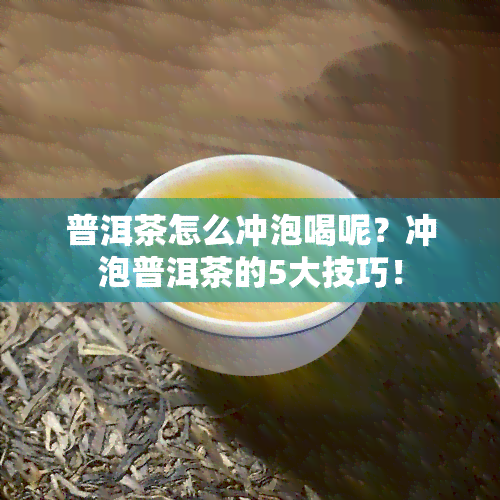 普洱茶怎么冲泡喝呢？冲泡普洱茶的5大技巧！