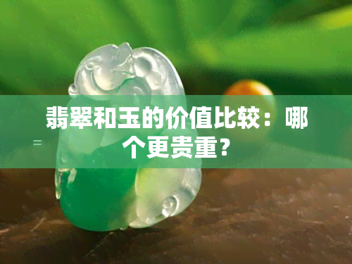 翡翠和玉的价值比较：哪个更贵重？