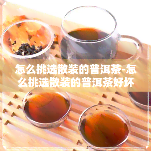 怎么挑选散装的普洱茶-怎么挑选散装的普洱茶好坏