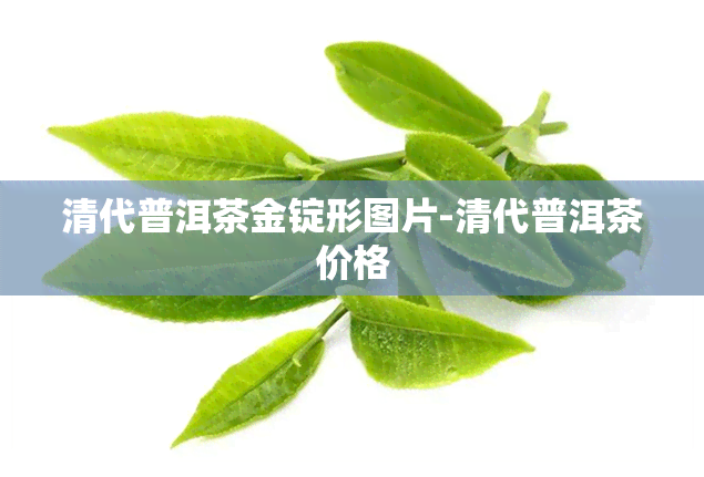 清代普洱茶金锭形图片-清代普洱茶价格