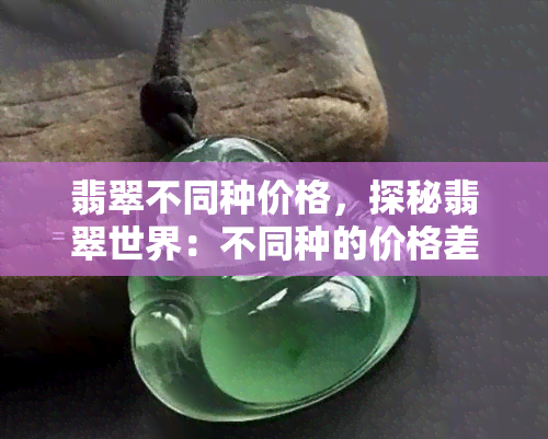 翡翠不同种价格，探秘翡翠世界：不同种的价格差异与选购建议