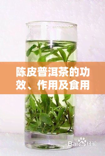 陈皮普洱茶的功效、作用及食用方法与禁忌全解析