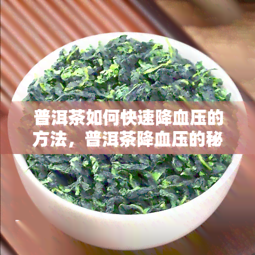 普洱茶如何快速降血压的方法，普洱茶降血压的秘诀：快速有效的方法分享