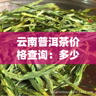 云南普洱茶价格查询：多少钱一斤？