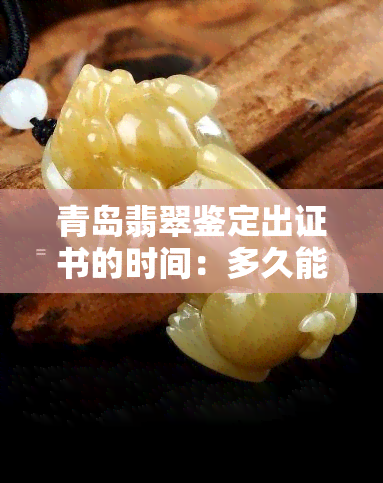 青岛翡翠鉴定出证书的时间：多久能出结果？