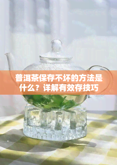 普洱茶保存不坏的方法是什么？详解有效存技巧