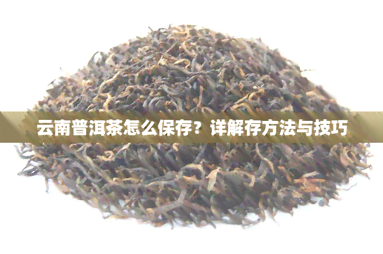 云南普洱茶怎么保存？详解存方法与技巧