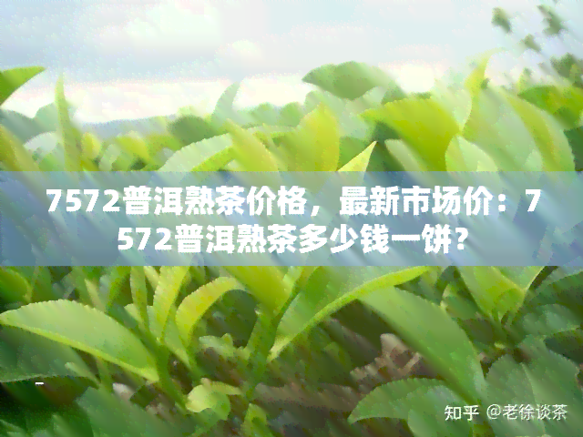 7572普洱熟茶价格，最新市场价：7572普洱熟茶多少钱一饼？