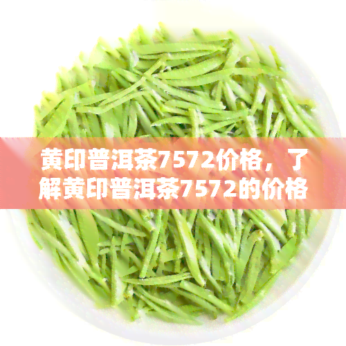 黄印普洱茶7572价格，了解黄印普洱茶7572的价格：一份全面的指南