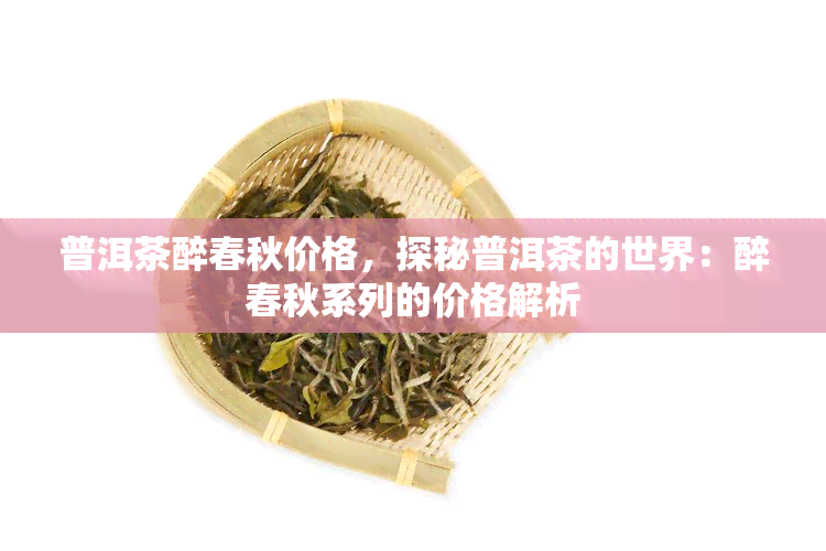 普洱茶醉春秋价格，探秘普洱茶的世界：醉春秋系列的价格解析