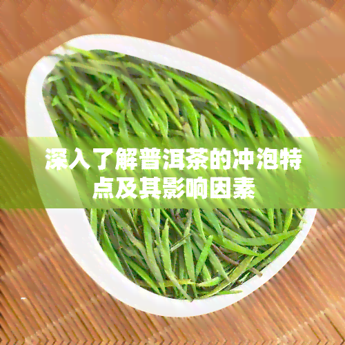 深入了解普洱茶的冲泡特点及其影响因素