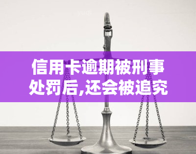 信用卡逾期被刑事处罚后,还会被追究刑事处罚，信用卡逾期被刑事处罚后，是否会再次受到追责？