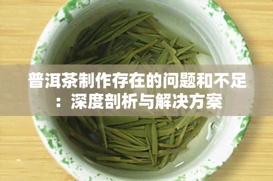 普洱茶制作存在的问题和不足：深度剖析与解决方案