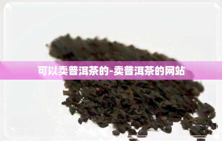 可以卖普洱茶的-卖普洱茶的网站