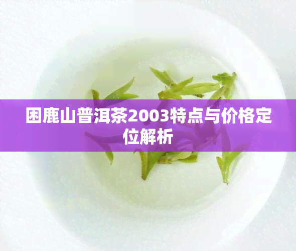 困鹿山普洱茶2003特点与价格定位解析