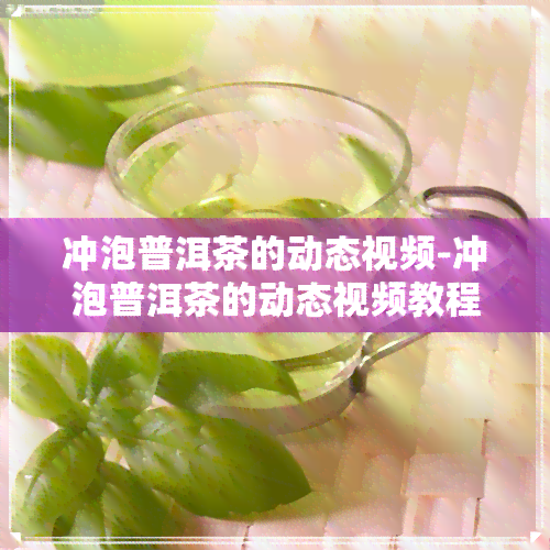 冲泡普洱茶的动态视频-冲泡普洱茶的动态视频教程