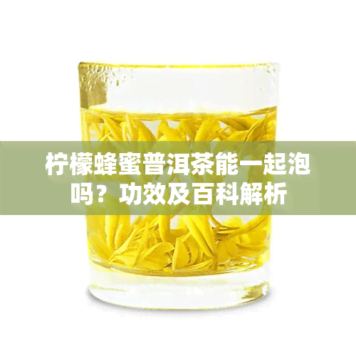 柠檬蜂蜜普洱茶能一起泡吗？功效及百科解析