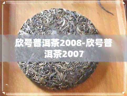 欣号普洱茶2008-欣号普洱茶2007