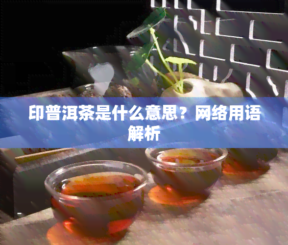 印普洱茶是什么意思？网络用语解析