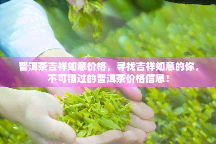 普洱茶吉祥如意价格，寻找吉祥如意的你，不可错过的普洱茶价格信息！