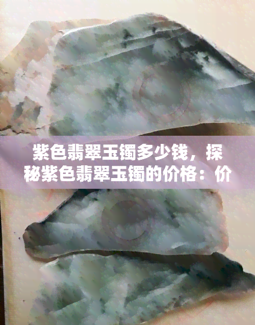 紫色翡翠玉镯多少钱，探秘紫色翡翠玉镯的价格：价值几何？