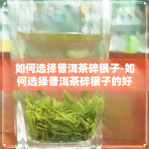 如何选择普洱茶碎银子-如何选择普洱茶碎银子的好坏