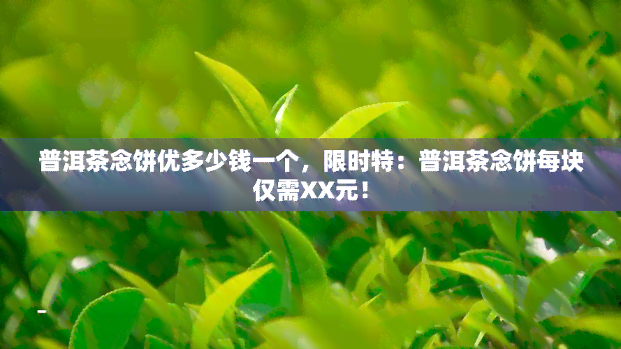 普洱茶念饼优多少钱一个，限时特：普洱茶念饼每块仅需XX元！