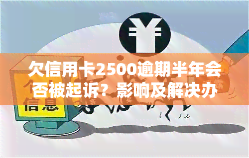 欠信用卡2500逾期半年会否被起诉？影响及解决办法全解析