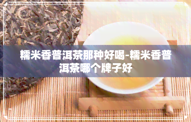 糯米香普洱茶那种好喝-糯米香普洱茶哪个牌子好