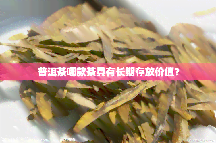 普洱茶哪款茶具有长期存放价值？