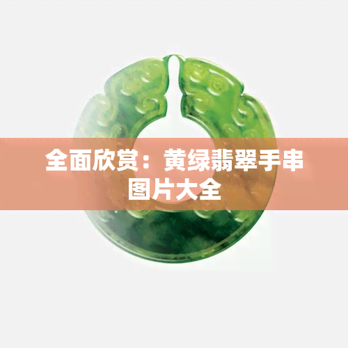 全面欣赏：黄绿翡翠手串图片大全