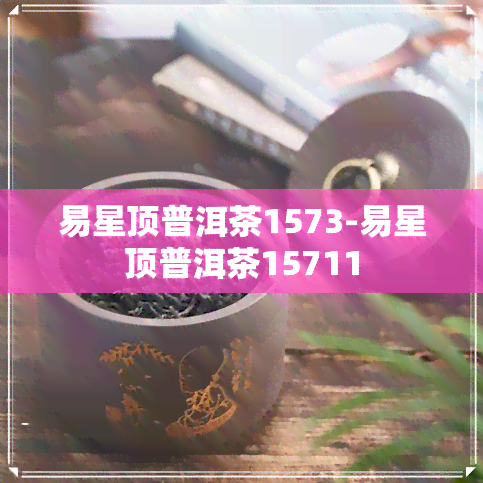 易星顶普洱茶1573-易星顶普洱茶15711