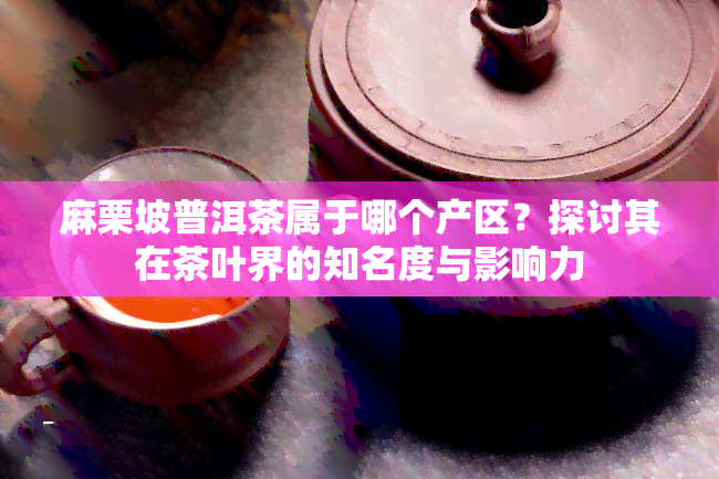 麻栗坡普洱茶属于哪个产区？探讨其在茶叶界的知名度与影响力