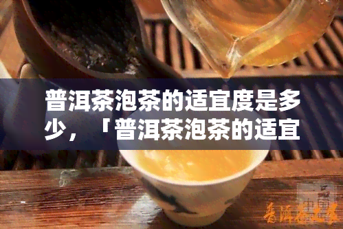 普洱茶泡茶的适宜度是多少，「普洱茶泡茶的适宜度是多少？」—— 关于普洱茶冲泡的水解析