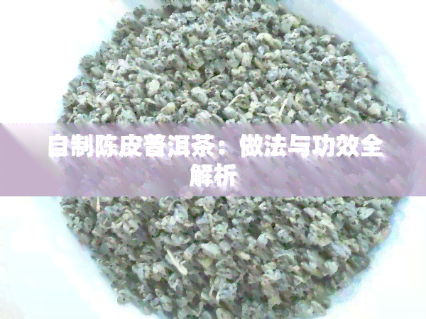 自制陈皮普洱茶：做法与功效全解析