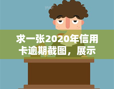 求一张2020年信用卡逾期截图，展示欠款情况的图片