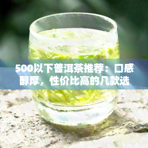 500以下普洱茶推荐：口感醇厚，性价比高的几款选择