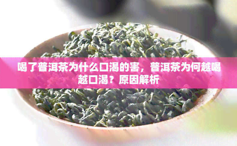 喝了普洱茶为什么口渴的害，普洱茶为何越喝越口渴？原因解析