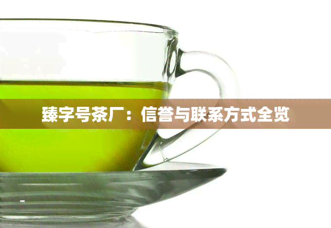 臻字号茶厂：信誉与联系方式全览