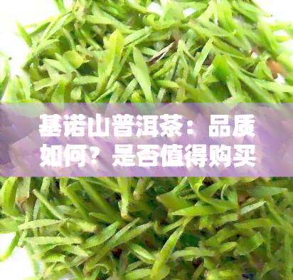 基诺山普洱茶特点图片