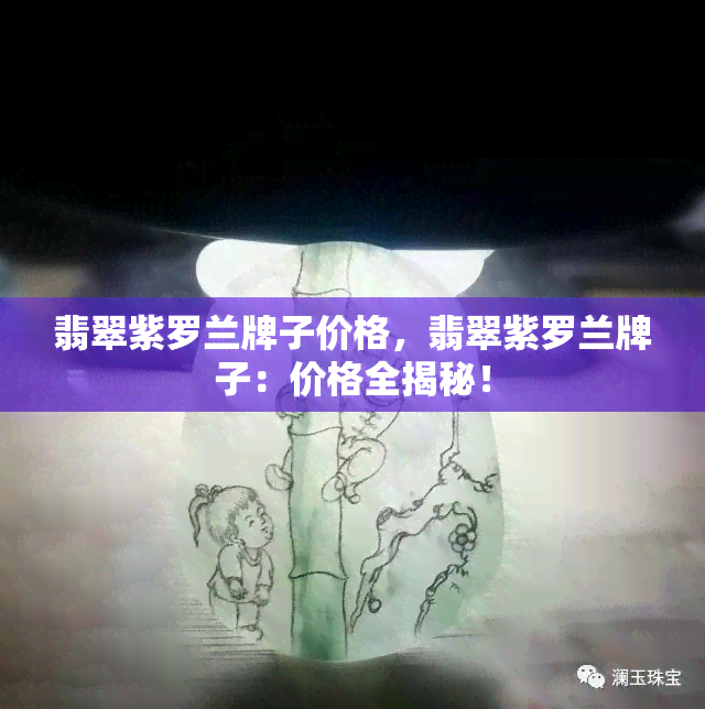 翡翠紫罗兰牌子价格，翡翠紫罗兰牌子：价格全揭秘！