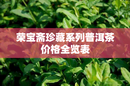 荣宝斋珍藏系列普洱茶价格全览表